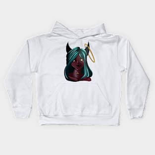 Demon profile Kids Hoodie